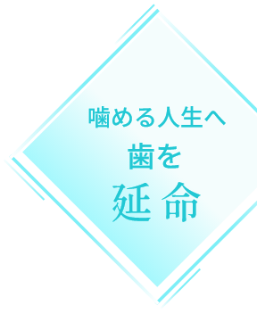 噛める人生へ歯を延命